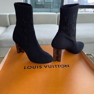 Louis Vuitton Sock Heeled Boots (Size 7)